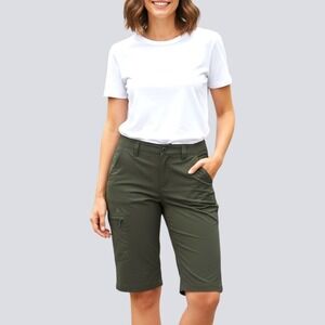 The North Face  Hiking Walking Fishing Golf Capri‎ Pant Green Outdoor 10